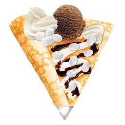 มาชเมโล่เครปไอศครีม Mashmallow Ice-cream Crepe
