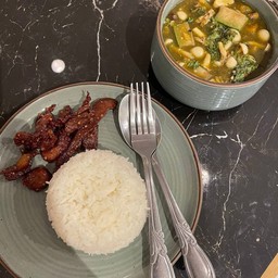 เซ็ทแกงเห็ดหมูแดดเดียว