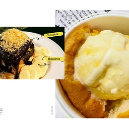 คาราเมลบัตเตอร์บราวนี่ Brownie mini toast