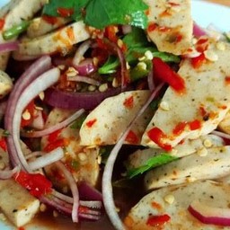 ยำวุ้นเส้นหมูยอ(หมูสับ)