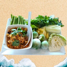 น้ำพริกกุ้ง ผักสด