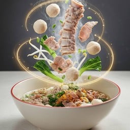 ก๊วยเตี๋ยวหมูลูกชิ้น น้ำใส/แห้ง