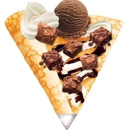 บราวนี่เครปไอศครีม Brownie Ice-cream Crepe