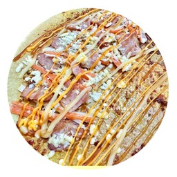 เครปซอสพิซซ่า-ปูอัด-แฮม-ชีส