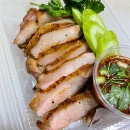 คอหมูย่าง เป็นกับข้าว