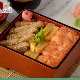 ข้าวหน้าสามสหาย + ซุปมิโสะ