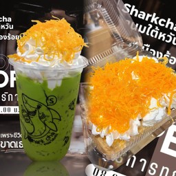 [เซตสุดฮิต] ปังปิ้งวิปครีมฝอยทอง + ชาเขียว วิปครีม ฝอยทอง