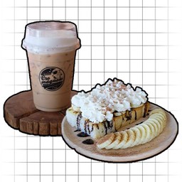 ชุดสุดคุ้ม1 (ชา+บานาน่าโทส)