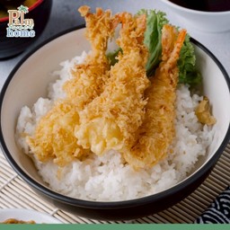 ข้าวหน้าเทมปุระ + ซุปมิโสะ