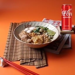 [อร่อยซ่ากับโค้ก] นัวเส้น แห้ง +  โค้ก ออริจินัล (กระป๋อง)