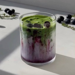 (NEW) Blueberry Matcha Latte
