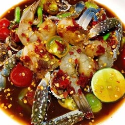 เหลาปูม้า กุ้ง