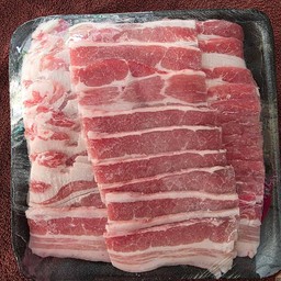 สามชั้นหมูสดสไลซ์