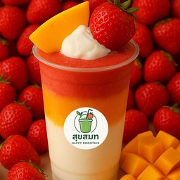 สตรอเบอรี่+ มะม่วงสมูทตี้+โยเกิร์ต