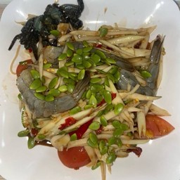 ตำปูปลาร้ากุ้งสด