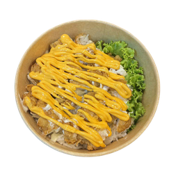 ข้าวไก่ซอสชีส