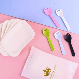 ชุดทานเค้ก(จาน+ส้อม5ชุด)