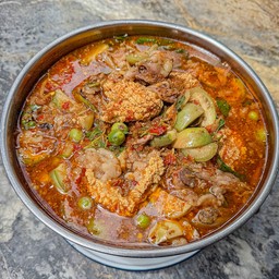แกงป่าปลาช่อน+พุงปลา (หม้อไฟ)