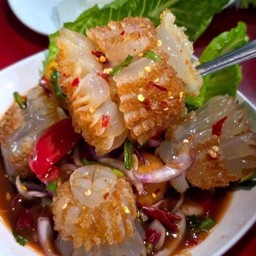 ยำแมงกะพรุนหัวกระสุนหนึ่งตัว