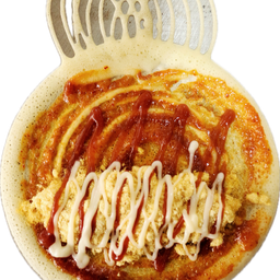 ขนมโตเกียวใส่ไก่หยองพริกเผา