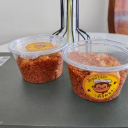 น้ำพริกกากหมูแซ่บ70 กรัม(ทำวันต่อวันมีจำกัดค่ะ)