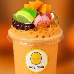 น้ำเต้าหู้  ทรงเครื่องบุฟเฟท์  สเลอปี้ (Hoo&U Soy Day) เดอนารา