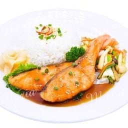 ข้าวแซลมอนเทริยากิ