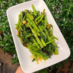 กับข้าว ผัดผักบุ้ง