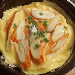 ข้าวไข่ข้นหน้าปูอัด