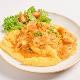 DIY CREAMY OMLETTE RICE ข้าวไข่ข้น