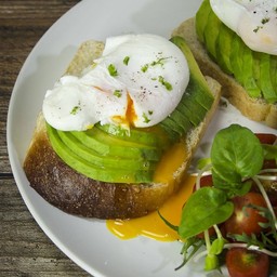 Avocado eggs on toast