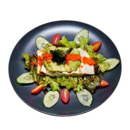 สลัดเต้าหู้เย็นอะโวคาโด