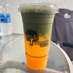 มัทฉะน้ำส้มสด