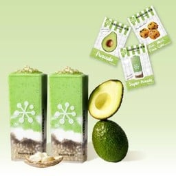 สมูทตี้อะโวคาโดโยเกิร์ต 2 แก้ว