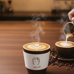 ลาเต้ร้อน