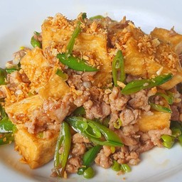 Tofu Pork Sweet Peas (no rice) เต้าหู้หมูสับถั่วหวาน (ไม่มีข้าว)