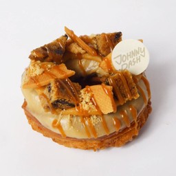 Crunchy Caramel Cruller Doughnut