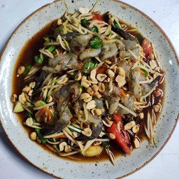 ตำกุ้งสด
