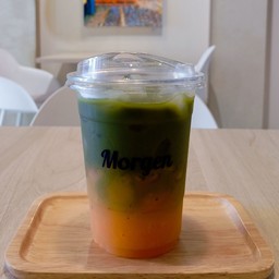 Orange Matcha มัทฉะน้ำสมสด ไม่ใส่น้ำเชื่อม
