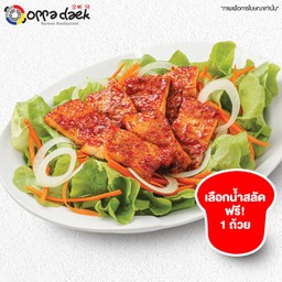 สลัดหมูย่างเกาหลี