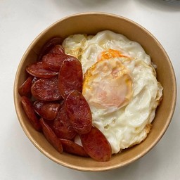 ข้าวกุญเชียง+ไข่ดาว