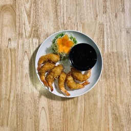 กุ้งชุบแป้งทอด.