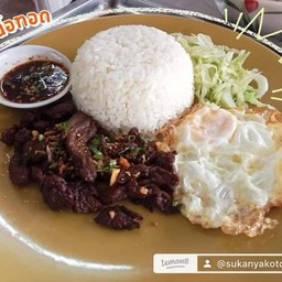 ข้าวเนื้อทอด