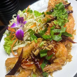 กุ้งทอดซอสมะขาม