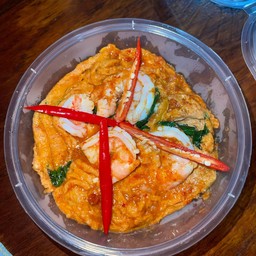 ข้าวห่อหมกกุ้งไข่ข้น