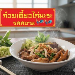 ก๋วยเตี๋ยวไก่มะระ ก๋วยเตี๋ยวเรือ รสสยาม ประตูกรุงเทพ