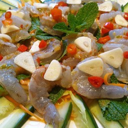 กุ้งแช่น้ำปลา