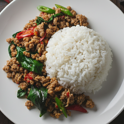 ข้าวกะเพราหมูสับ