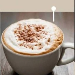 คาปูชิโน่ร้อน