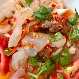 ยำแมงกะพรุน น้ำปลาร้า